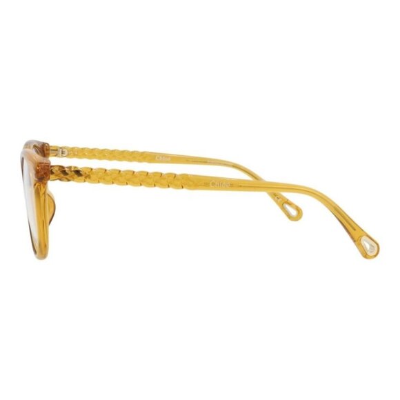 Chloé Womens Cat Eye Yellow Yellow Transparent Fashion Designer Eyewear - Picture 3 of 4
